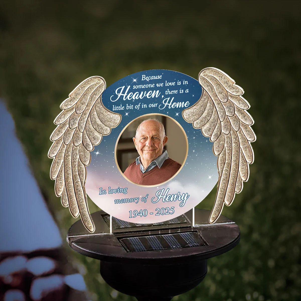 Some One We Love Is In Heaven - Personalized Custom Solar Light - Image 3