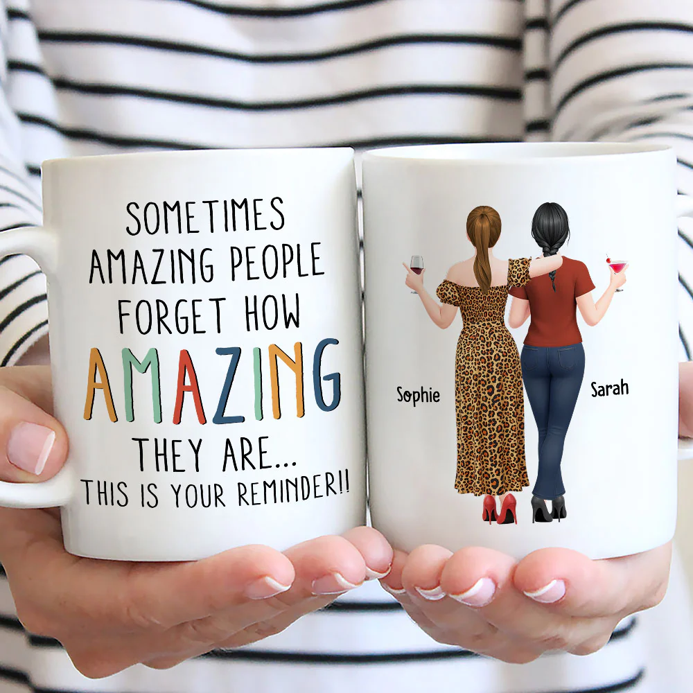 Sometimes Amazing People - Personalized Custom Coffee Mug - Image 2