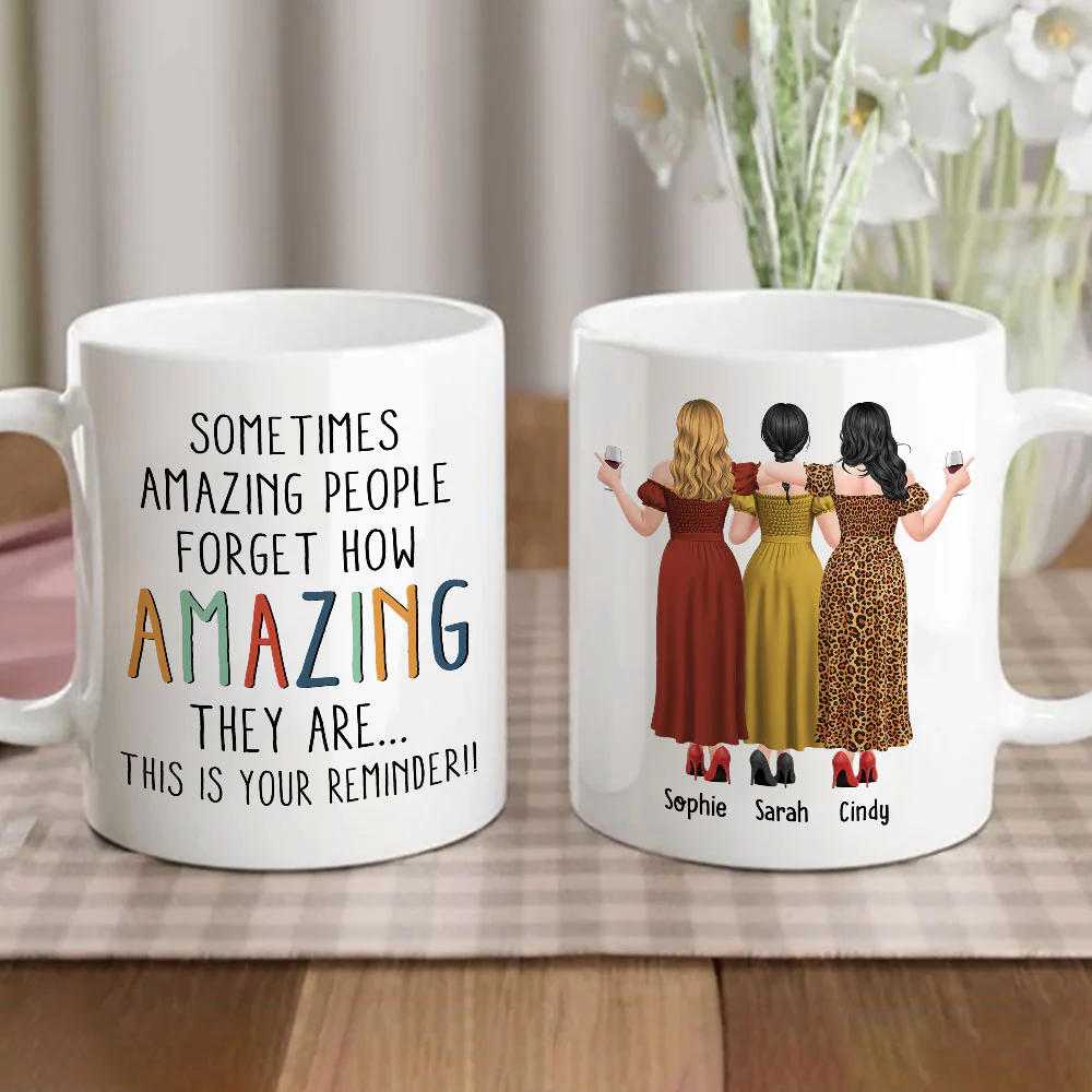 Sometimes Amazing People - Personalized Custom Coffee Mug - Image 3