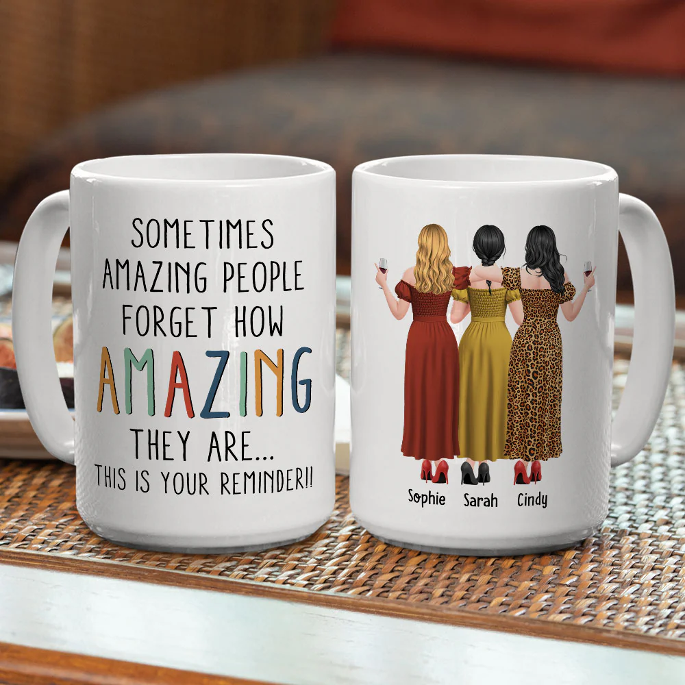 Sometimes Amazing People - Personalized Custom Coffee Mug - Image 4