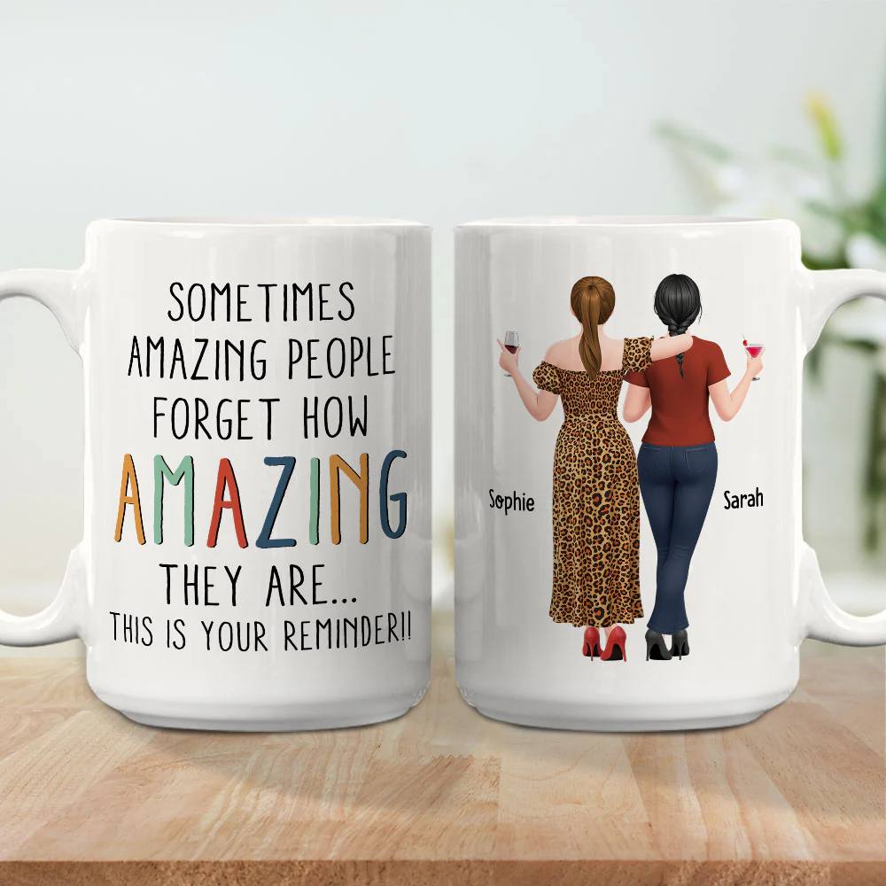 Sometimes Amazing People - Personalized Custom Coffee Mug - Image 5