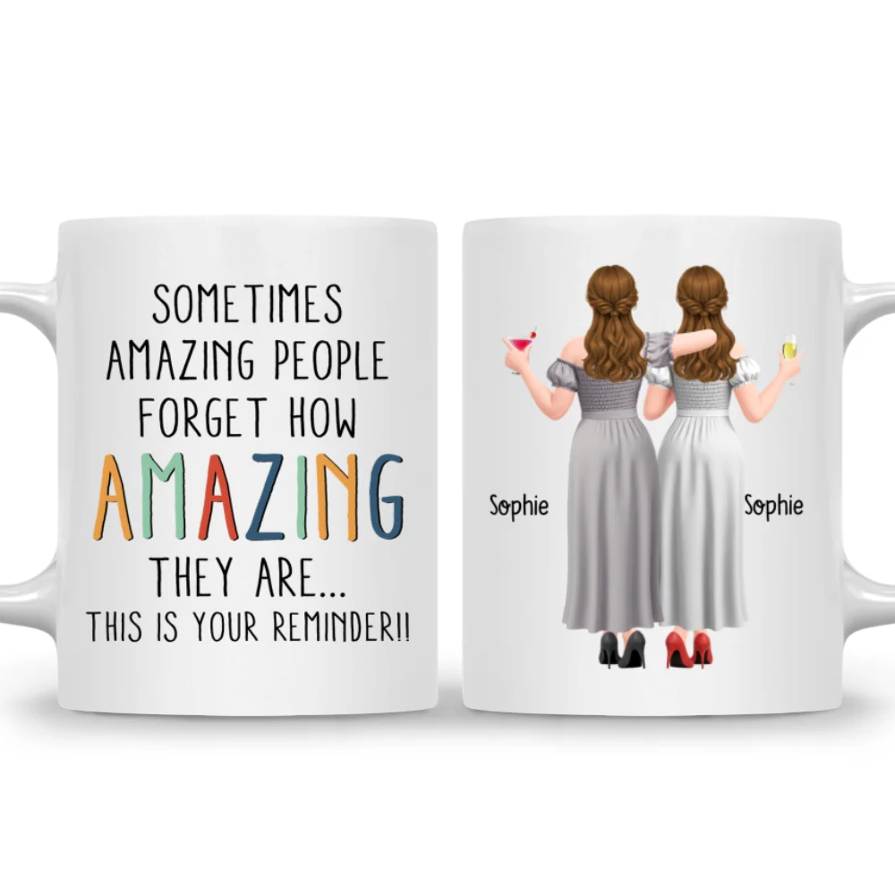 Sometimes Amazing People - Personalized Custom Coffee Mug - Image 7