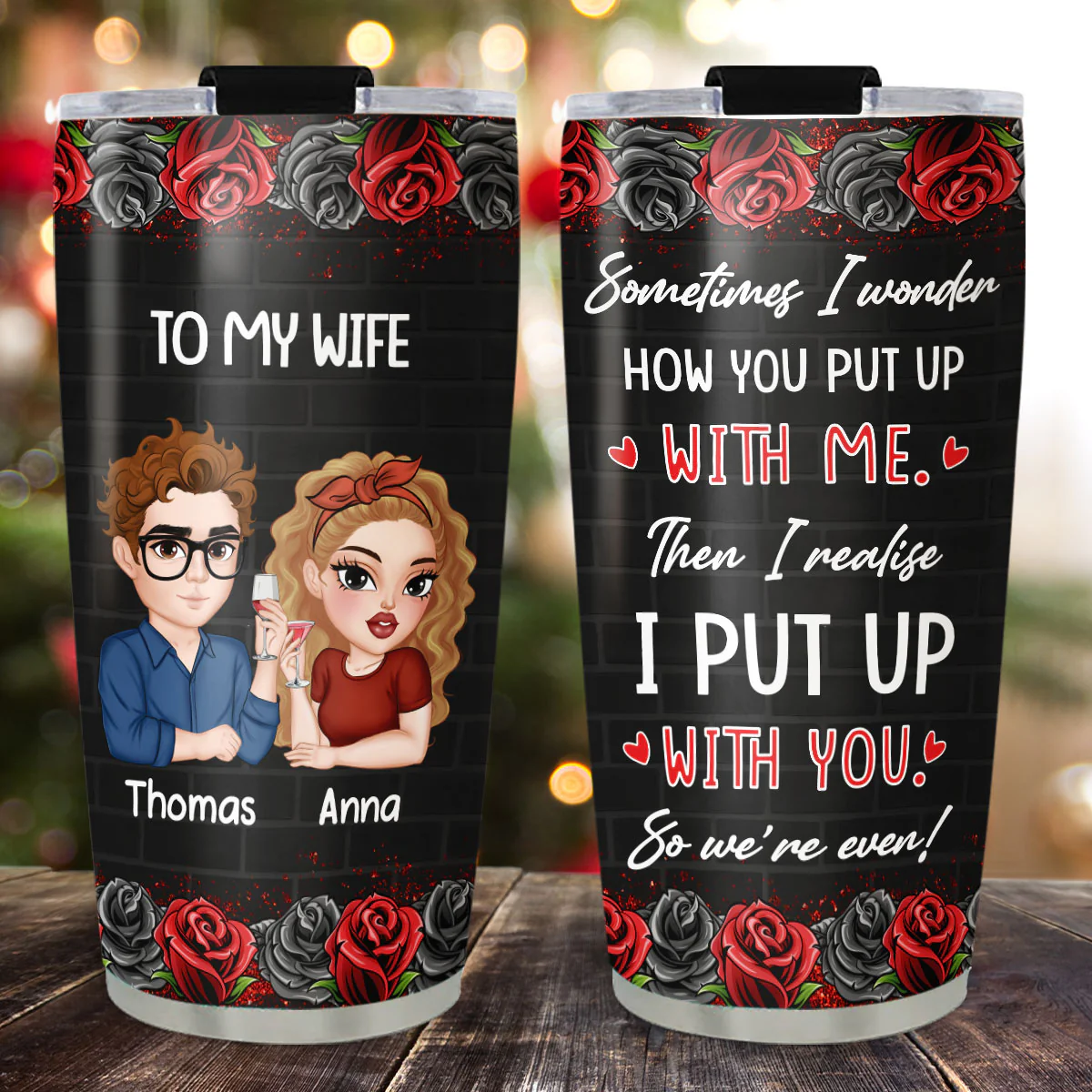 Sometimes I Wonder - Personalized Custom Tumbler - Image 2