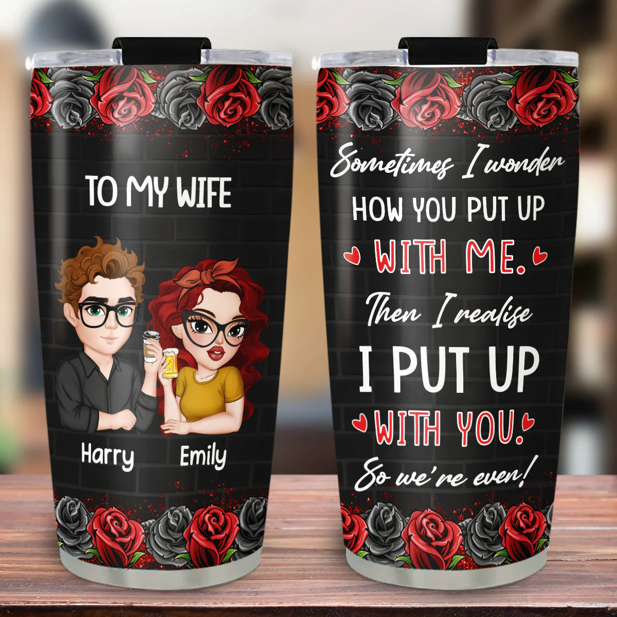 Sometimes I Wonder - Personalized Custom Tumbler - Image 4