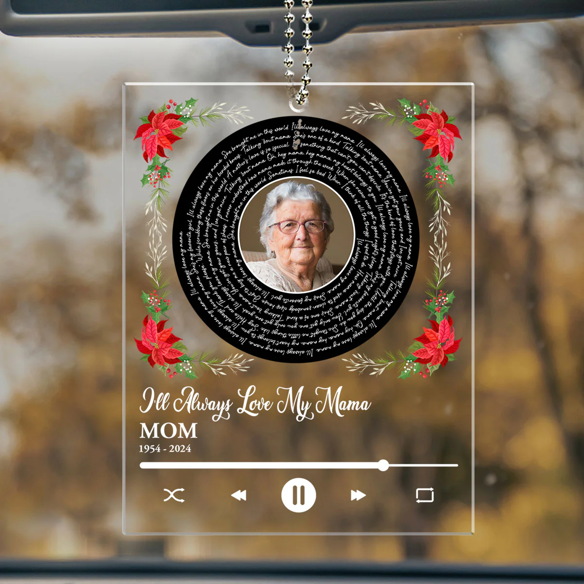 Somewhere Over The Rainbow - Personalized Custom Car Ornament - Image 2