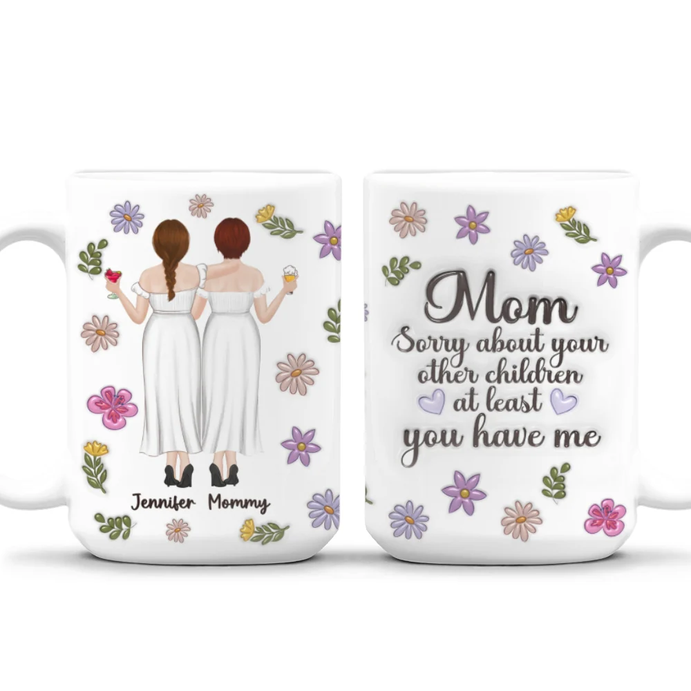 Sorry Mom Mum - Personalized Custom 3D Inflated Effect Mug - Image 8