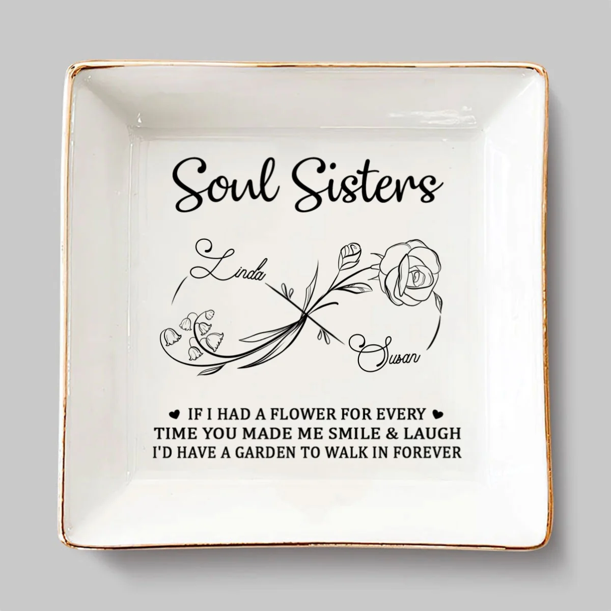 Soul Sister - Personalized Custom Jewelry Dish - Image 6