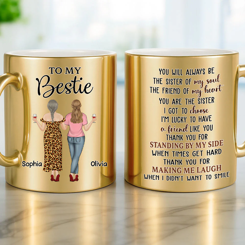 Soul Sister - Personalized Custom Metallic Mug - Image 3