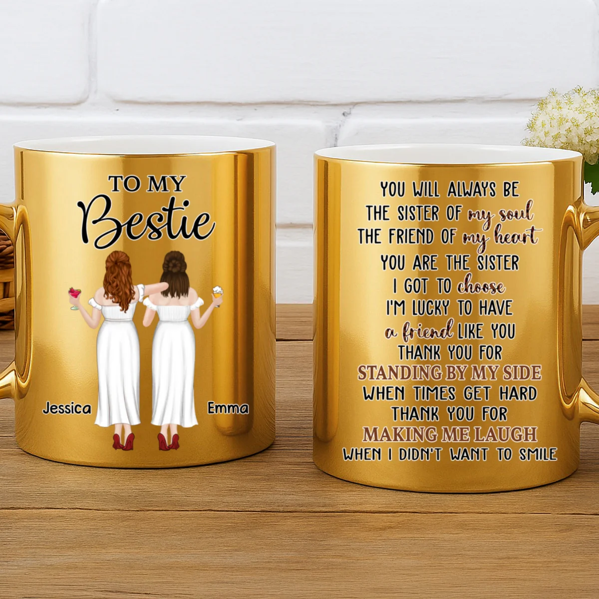 Soul Sister - Personalized Custom Metallic Mug - Image 6