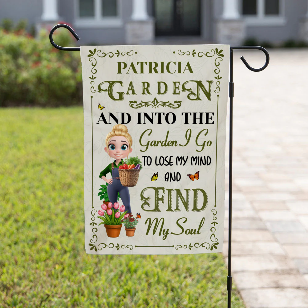 Soulful Garden - Personalized Custom Flag - Image 2