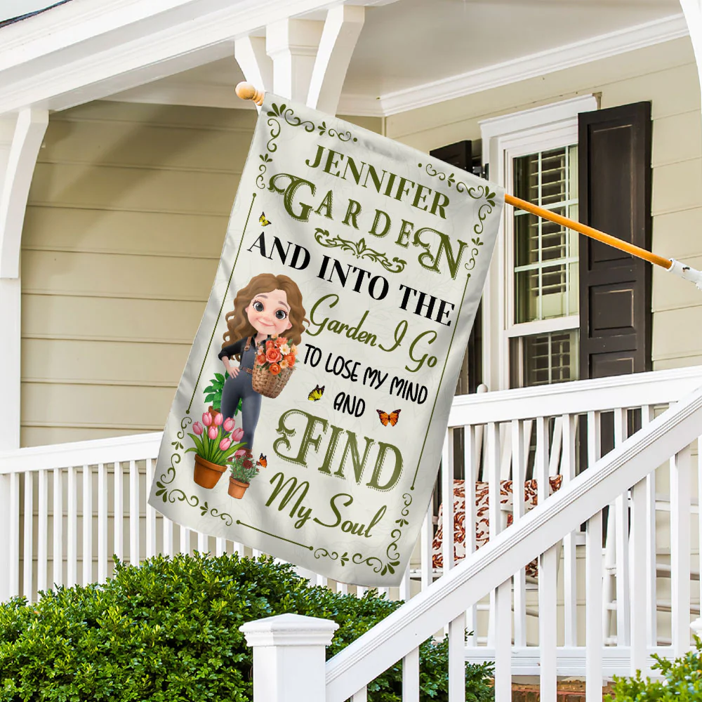 Soulful Garden - Personalized Custom Flag - Image 3