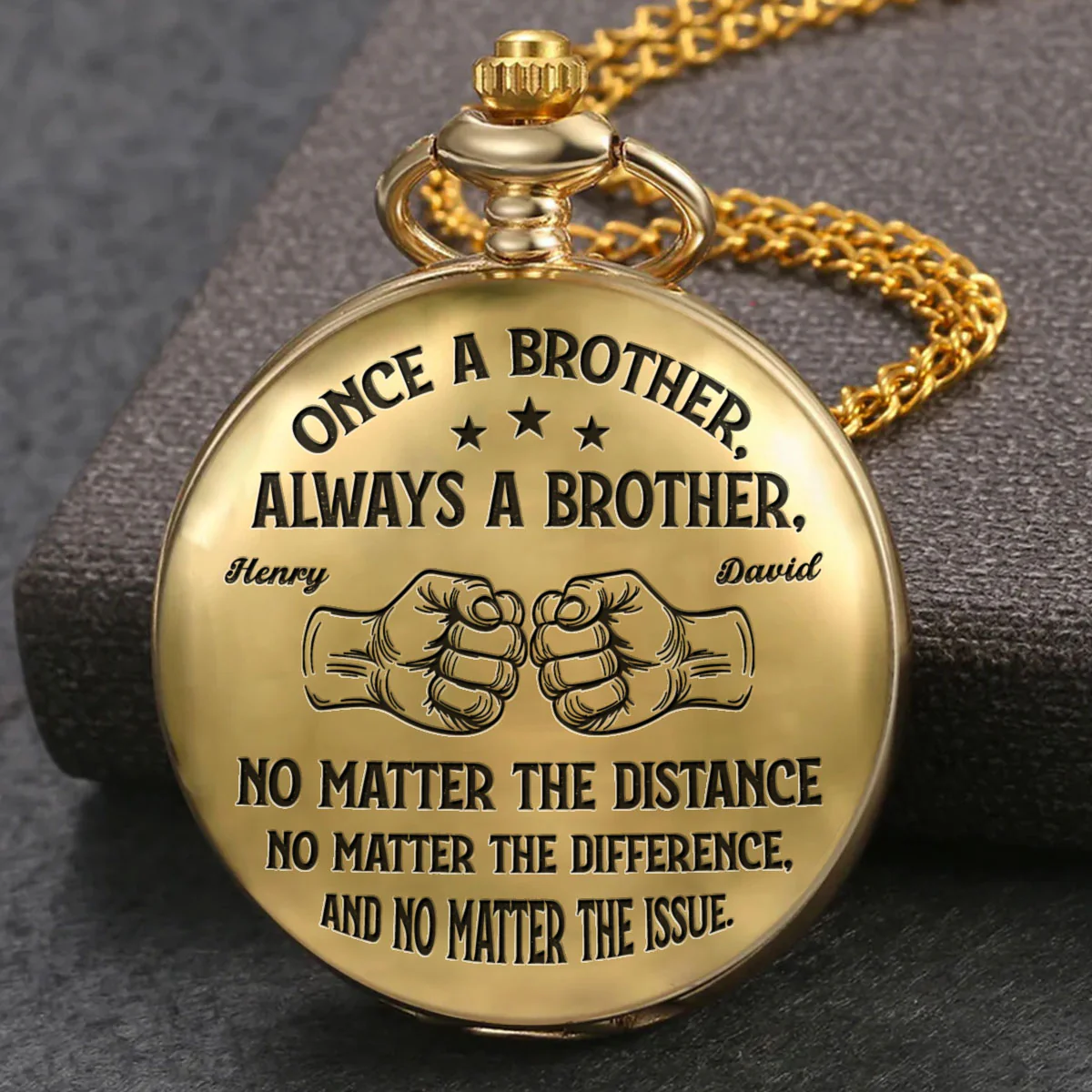 Soulmate Best Friend - Personalized Custom Pocket Watch