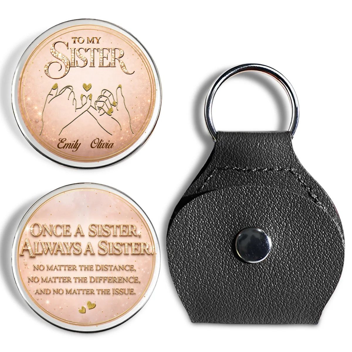 Soulmate Sister - Personalized Custom Pocket Hug - Image 7