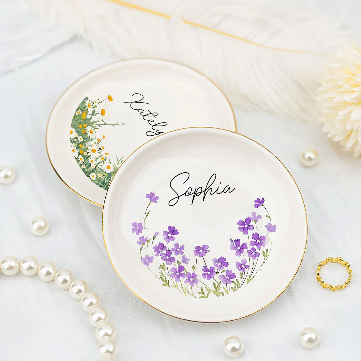 Soulmates For Life - Personalized Custom Jewelry Dish - Image 4