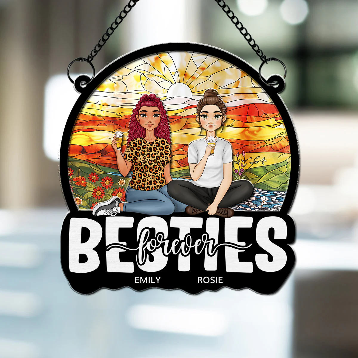 Soulmates - Personalized Custom Suncatcher - Image 3