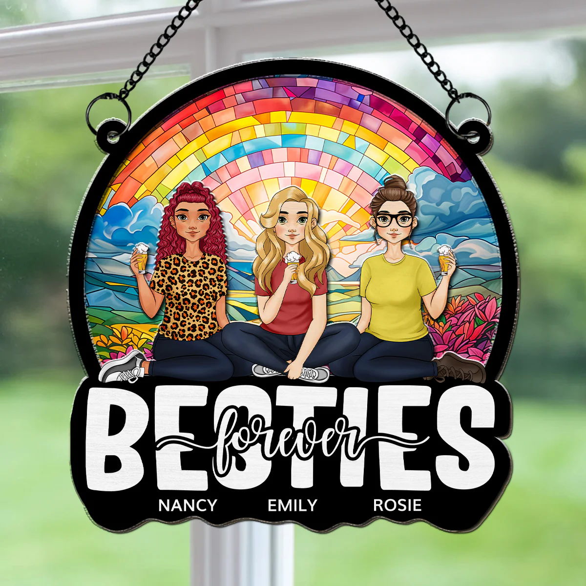 Soulmates - Personalized Custom Suncatcher - Image 5