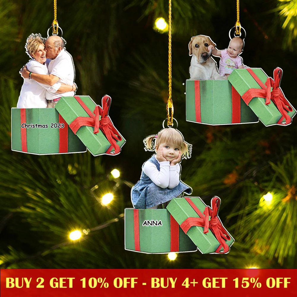 Special Christmas Gift - Personalized Custom Acrylic Ornament - Image 2