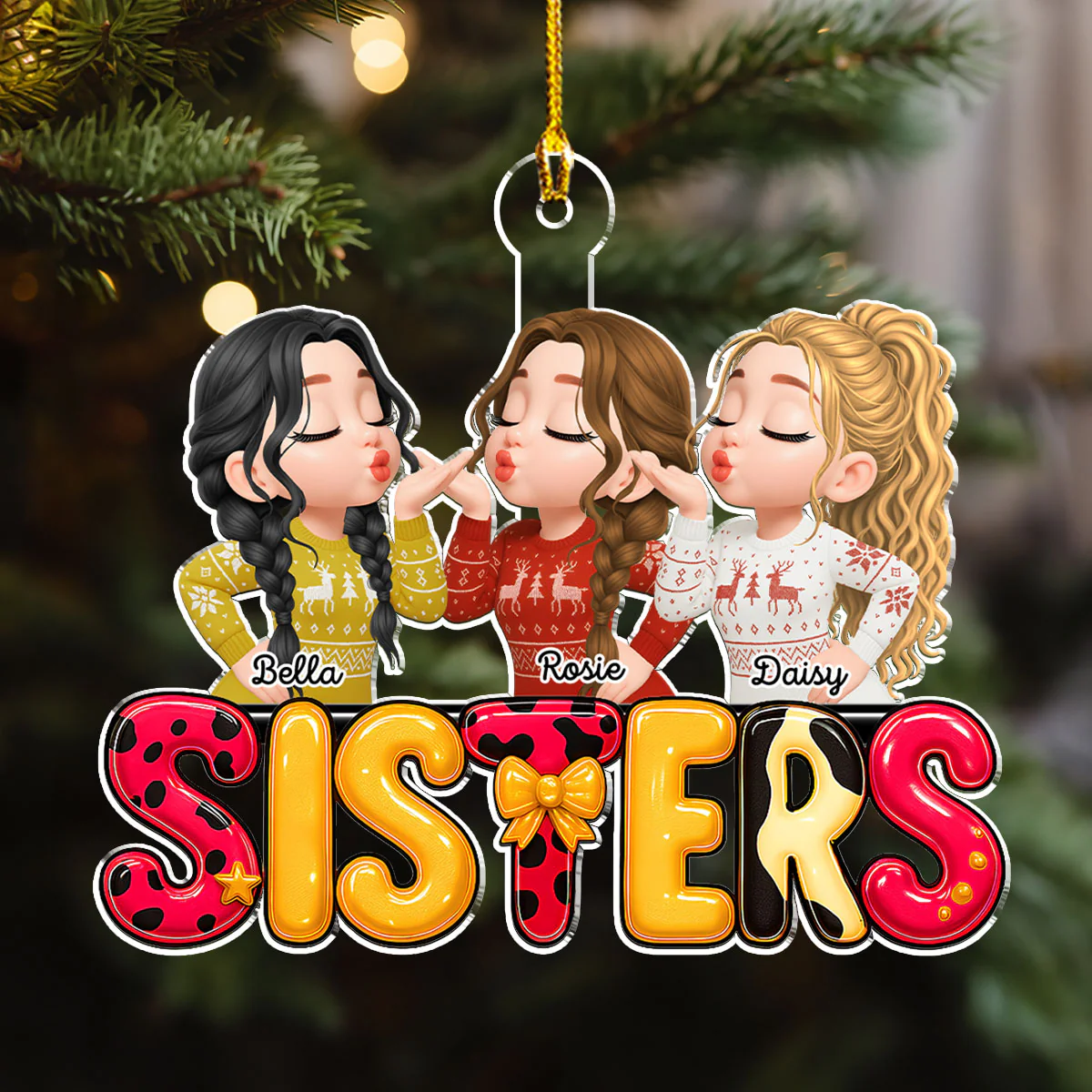Special Friends - Personalized Custom Acrylic Ornament - Image 3