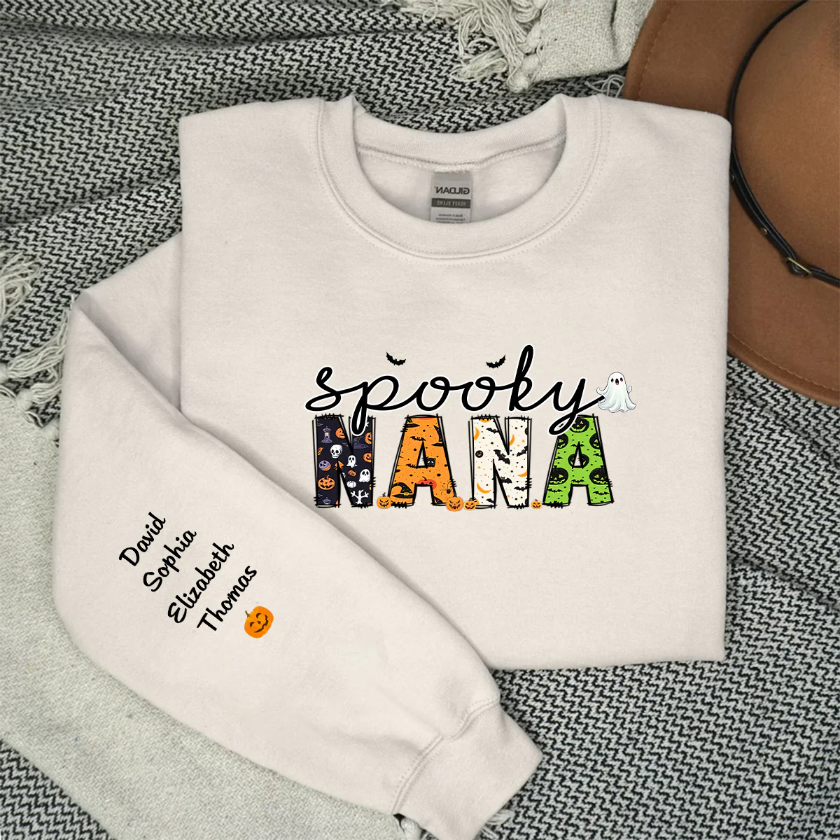 Spooky Grandma - Personalized Custom Sweatshirt - Image 2