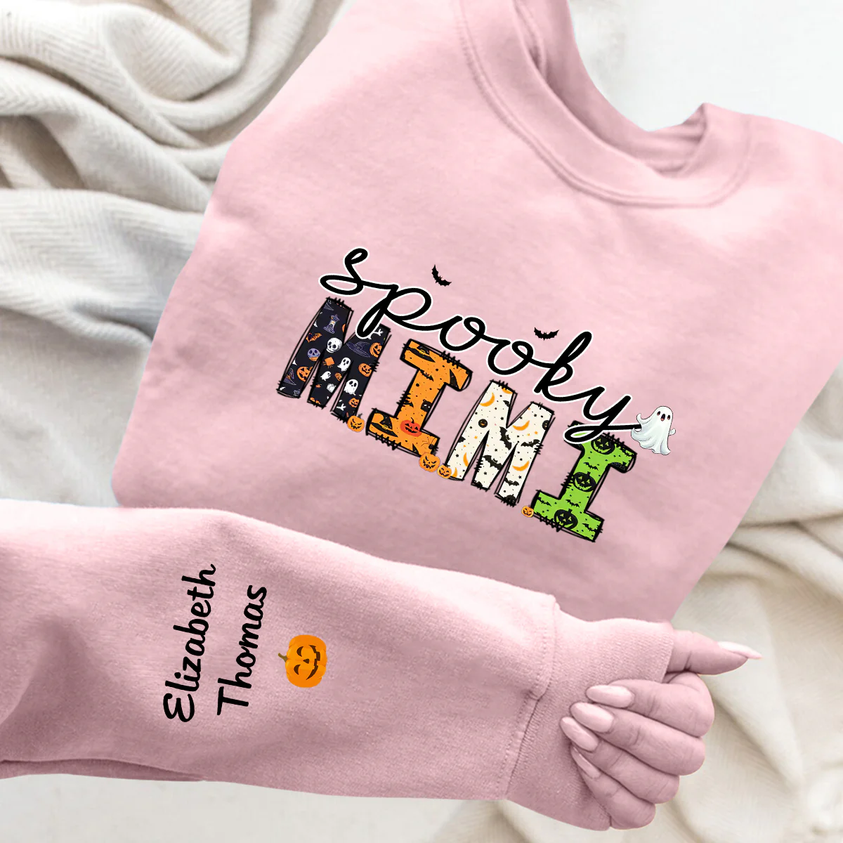 Spooky Grandma - Personalized Custom Sweatshirt - Image 5
