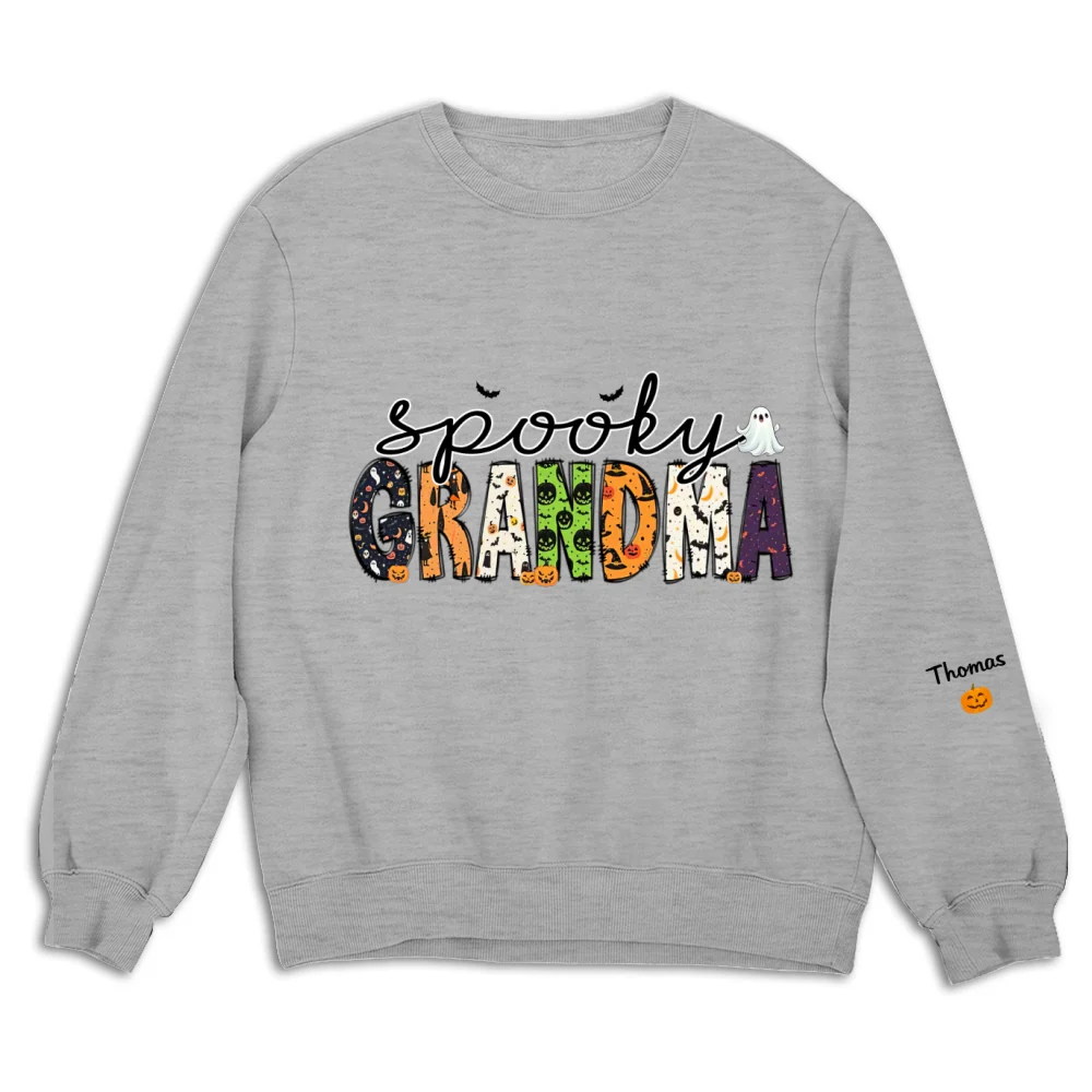 Spooky Grandma - Personalized Custom Sweatshirt - Image 7