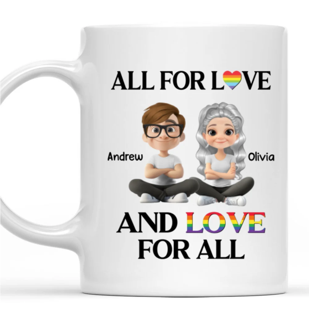 Spread Love To All Hearts - Personalized Custom Coffee Mug - Image 7