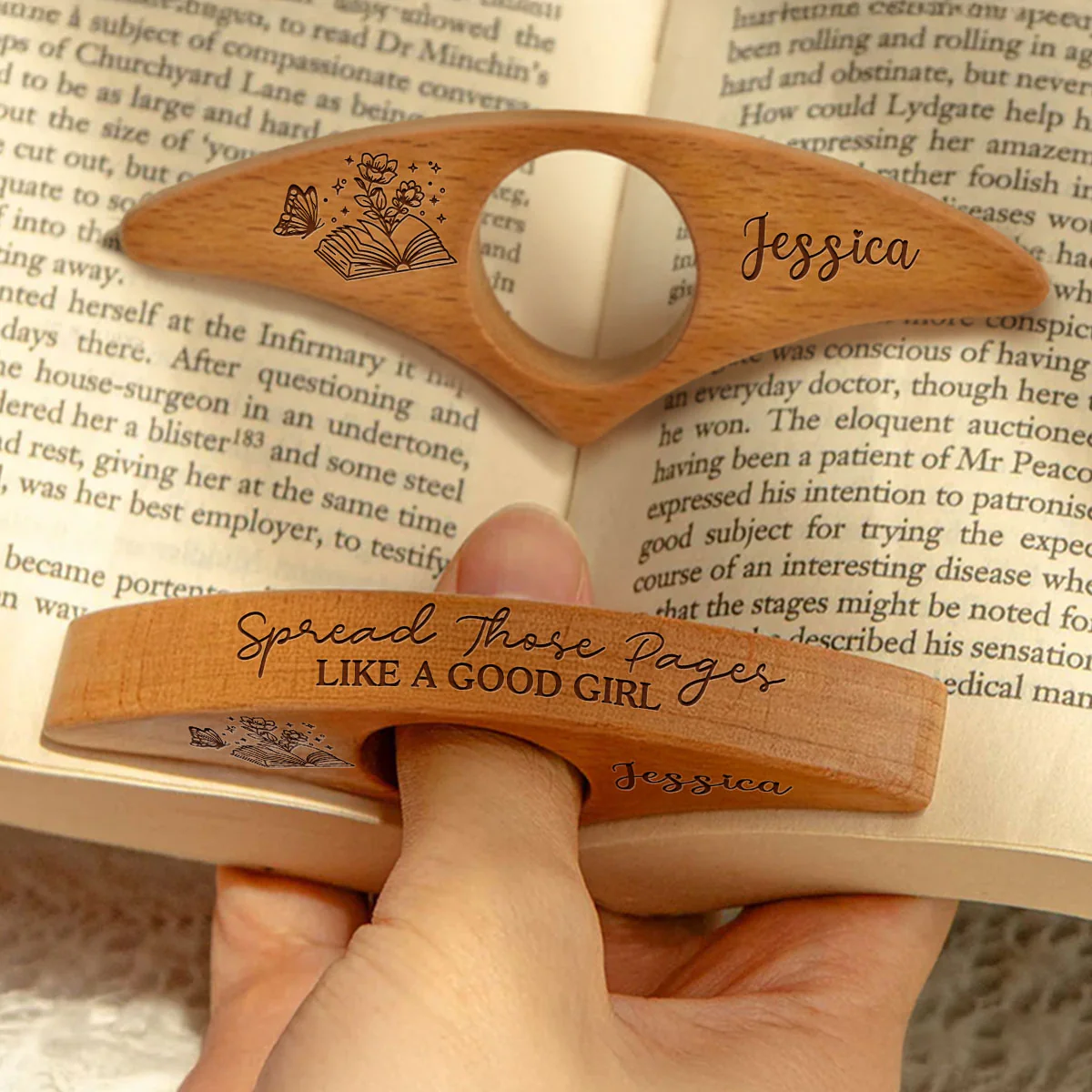Spread Those Pages - Personalized Custom Book Page Holder