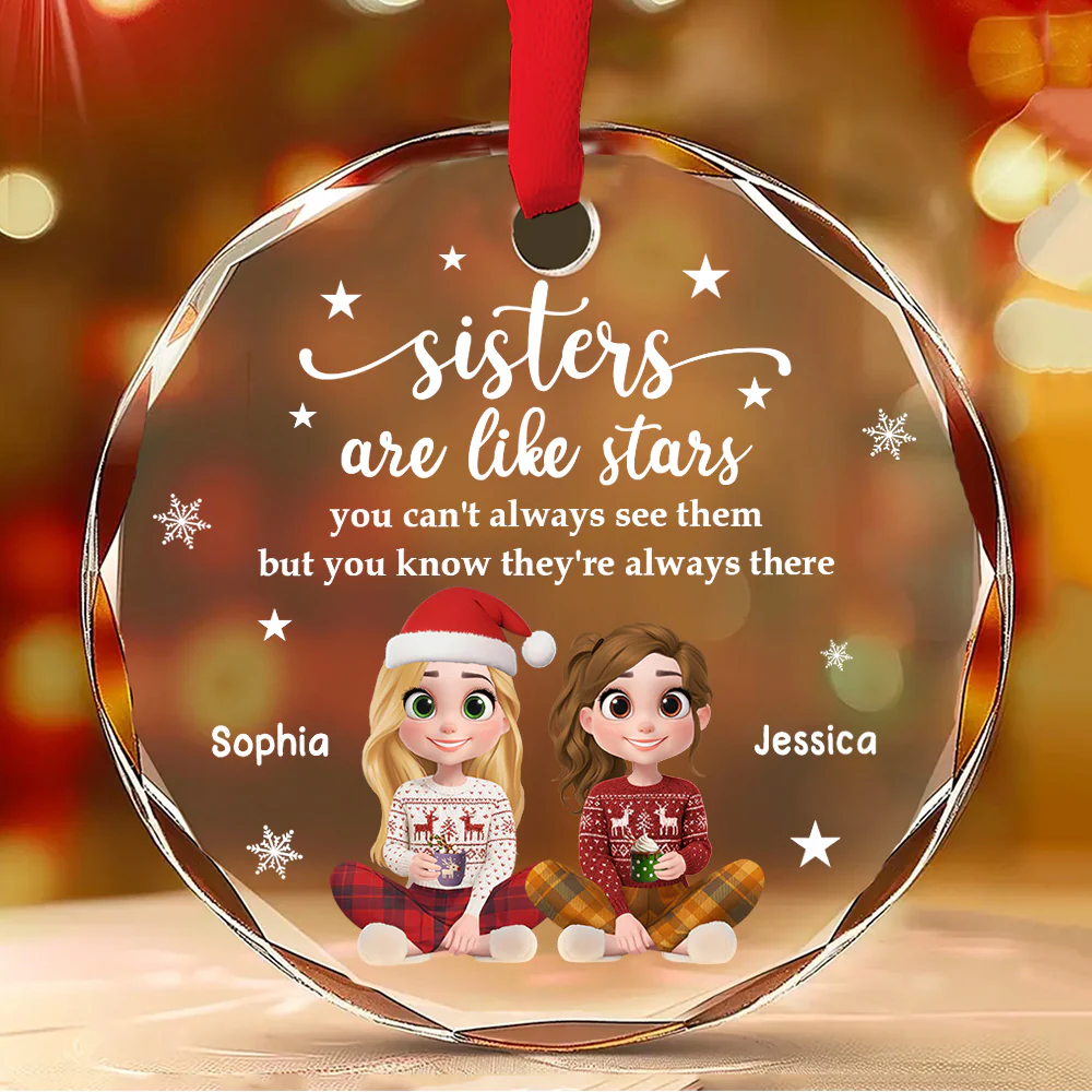Starlight - Personalized Custom Glass Ornament - Image 2