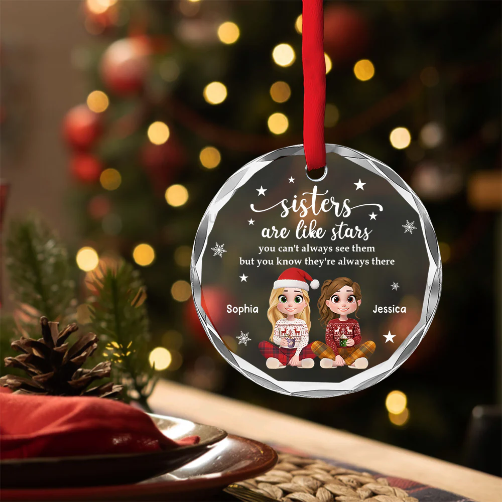 Starlight - Personalized Custom Glass Ornament - Image 3
