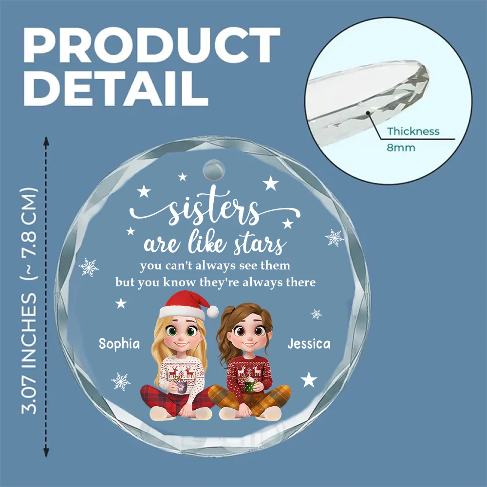 Starlight - Personalized Custom Glass Ornament - Image 5