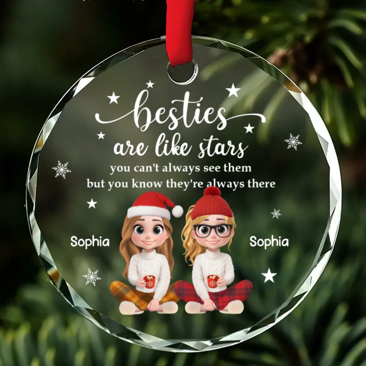 Starlight - Personalized Custom Glass Ornament - Image 6