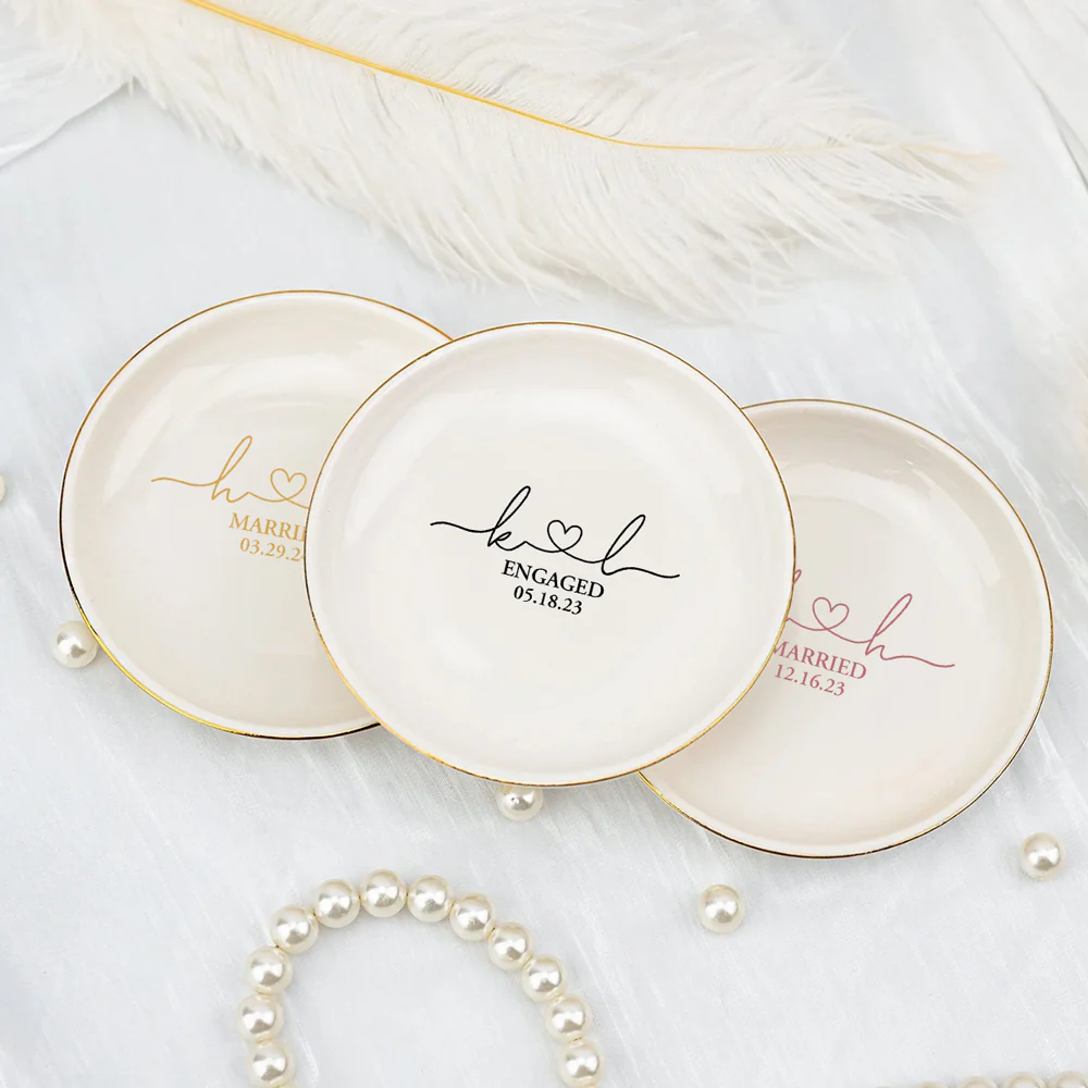 Still feels like we just got married - Personalized Custom Jewelry Dish - Image 4