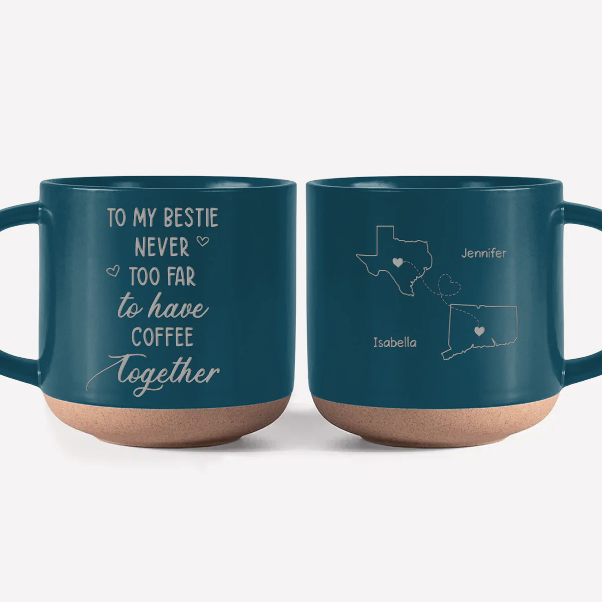 Still Having Coffee Together - Personalized Custom Engraved Pottery Mug - Image 2