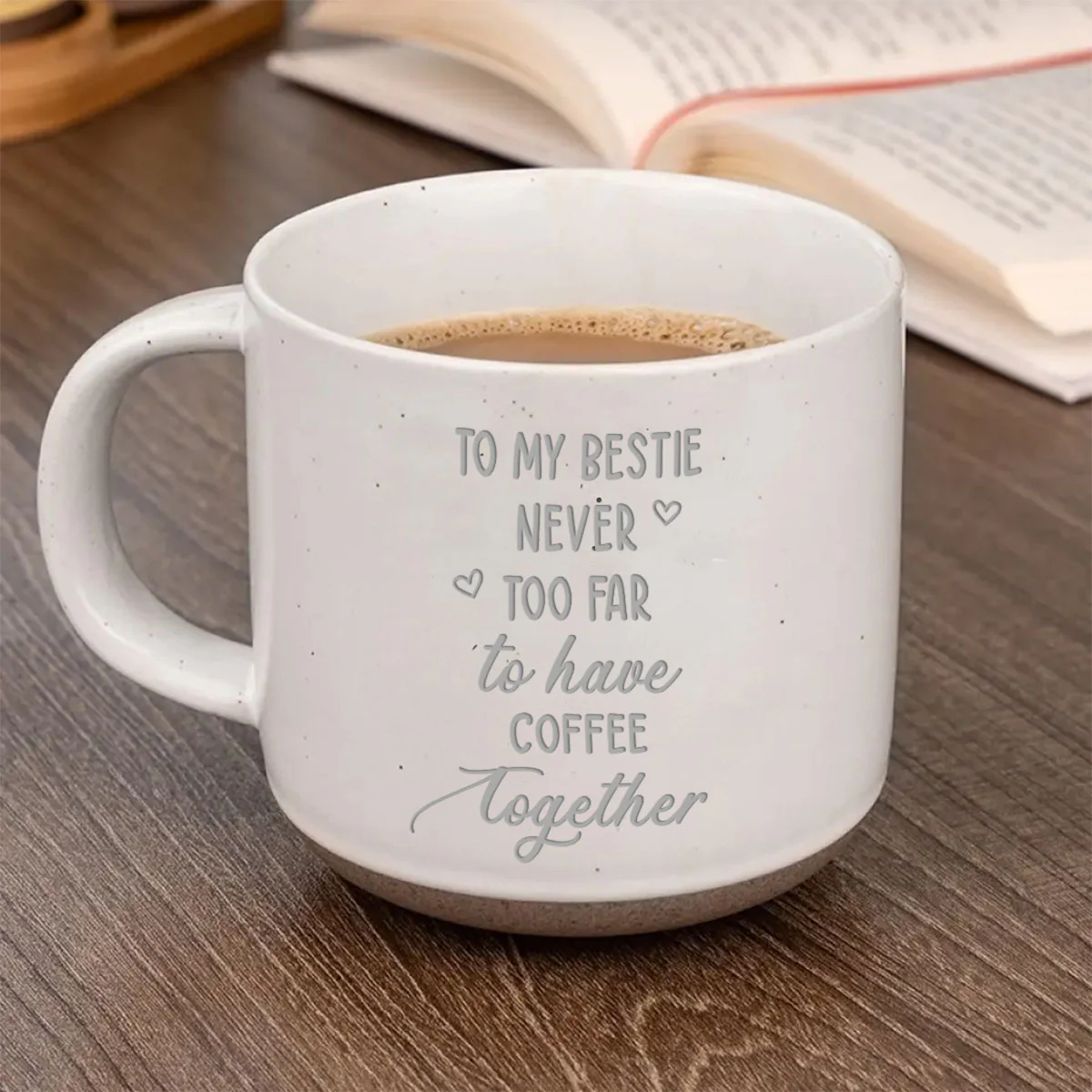 Still Having Coffee Together - Personalized Custom Engraved Pottery Mug - Image 4