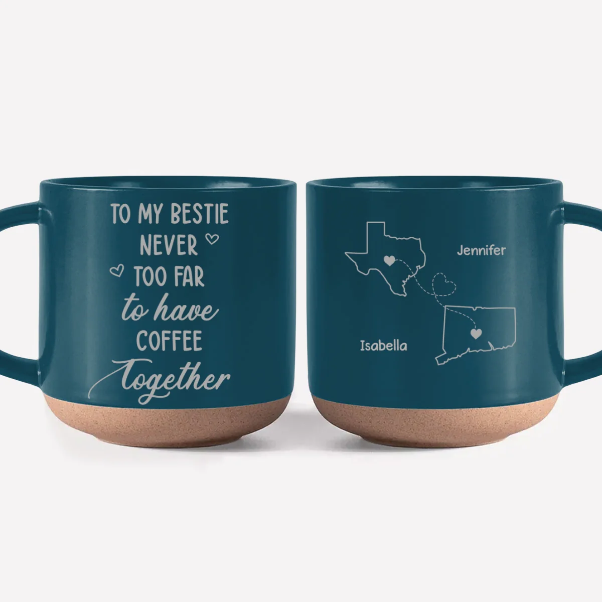 Still Having Coffee Together - Personalized Custom Engraved Pottery Mug - Image 6