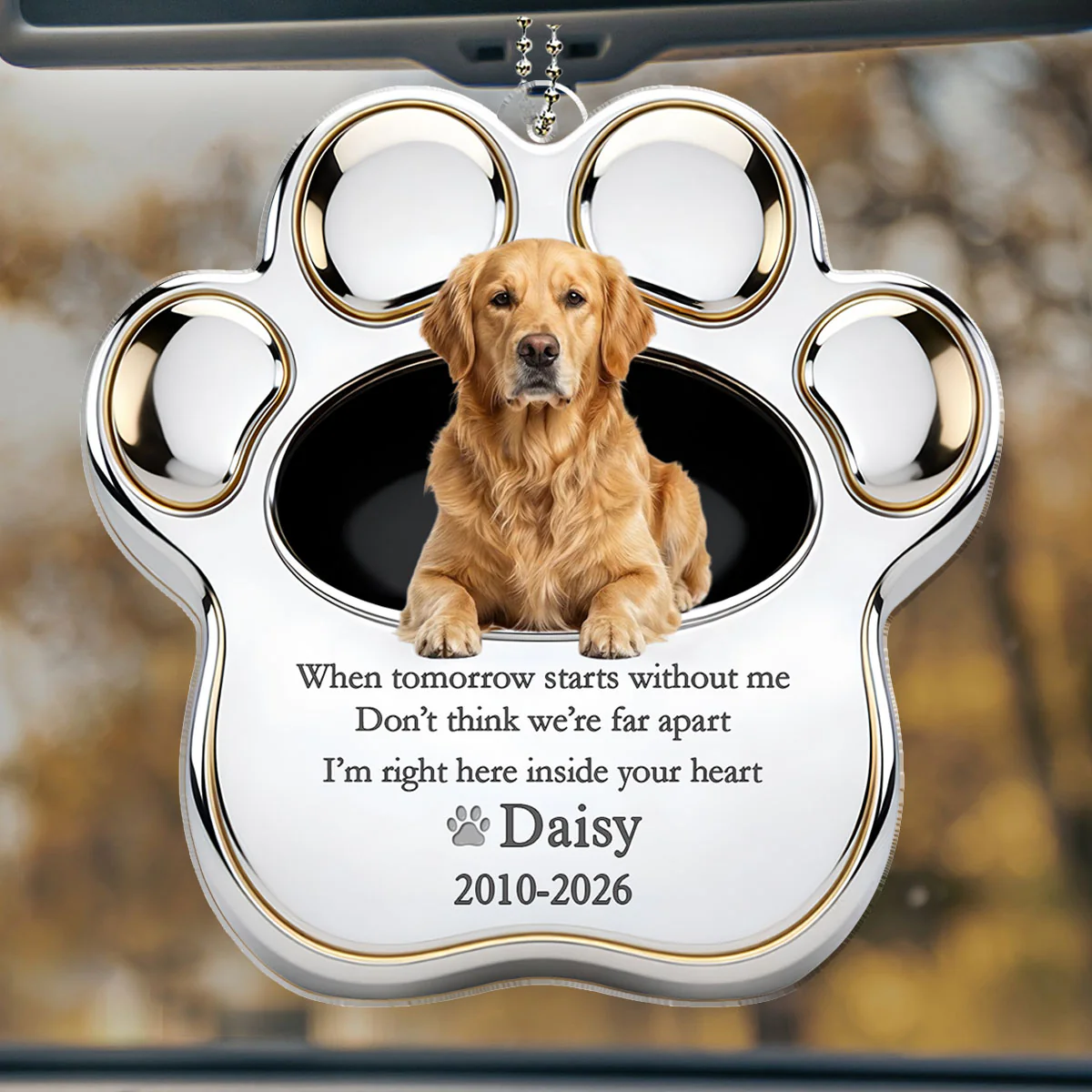 Still Here In Your Heart - Personalized Custom Car Ornament
