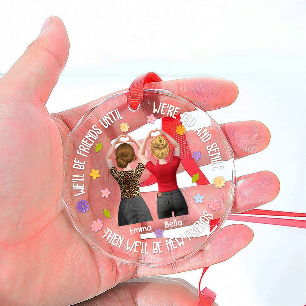 Still Laughing After All Years - Personalized Custom Glass Ornament - Image 4