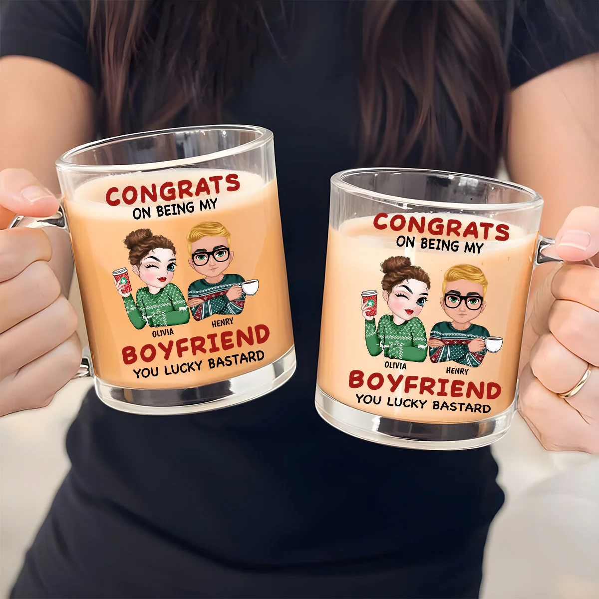 Still Love you - Personalized Custom Glass Mug - Image 3