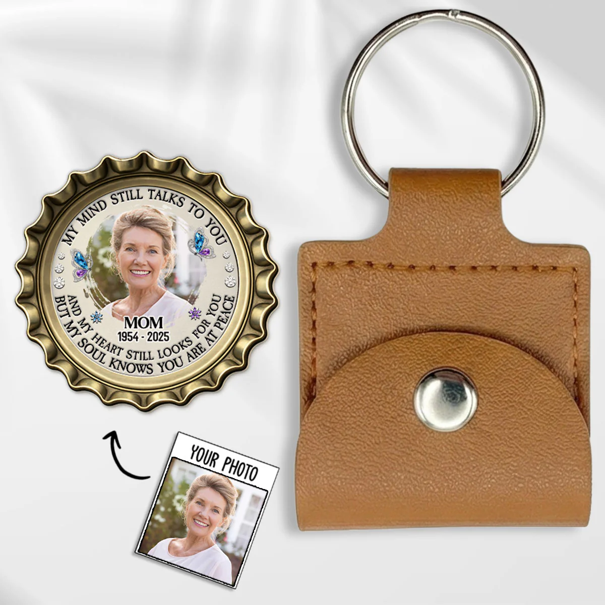 Still Talks To You - Personalized Custom Wooden Pocket Hug