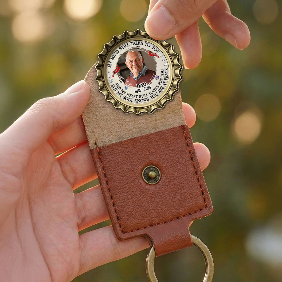 Still Talks To You - Personalized Custom Wooden Pocket Hug - Image 3