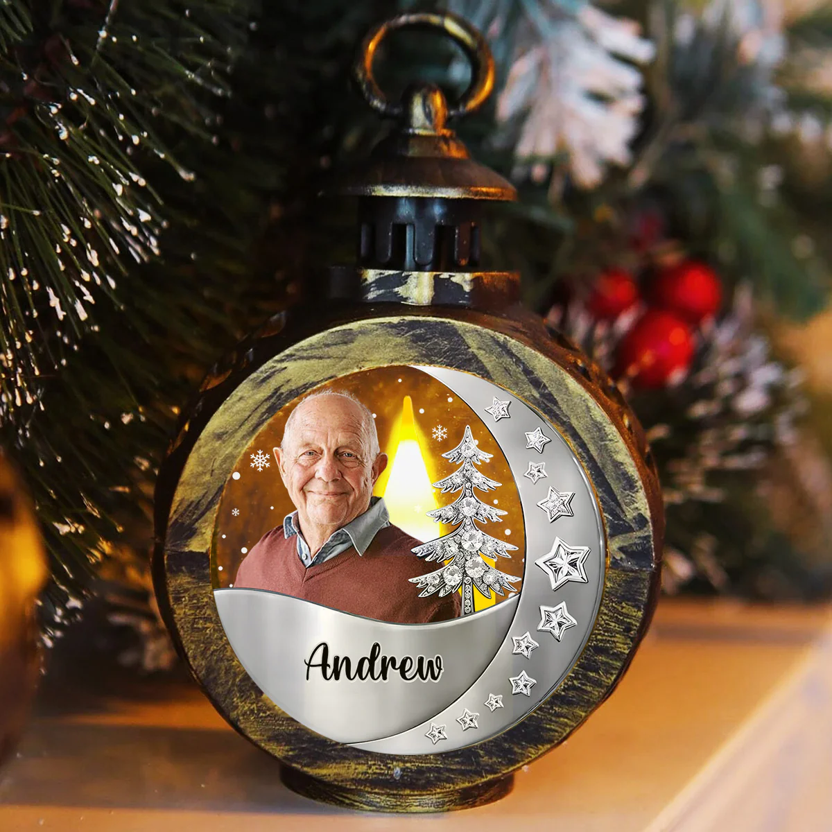 Still With You - Personalized Custom 3D Effect Christmas Lantern - Image 2