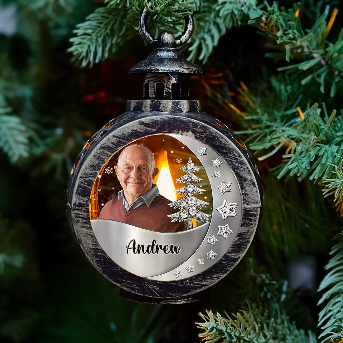 Still With You - Personalized Custom 3D Effect Christmas Lantern - Image 4