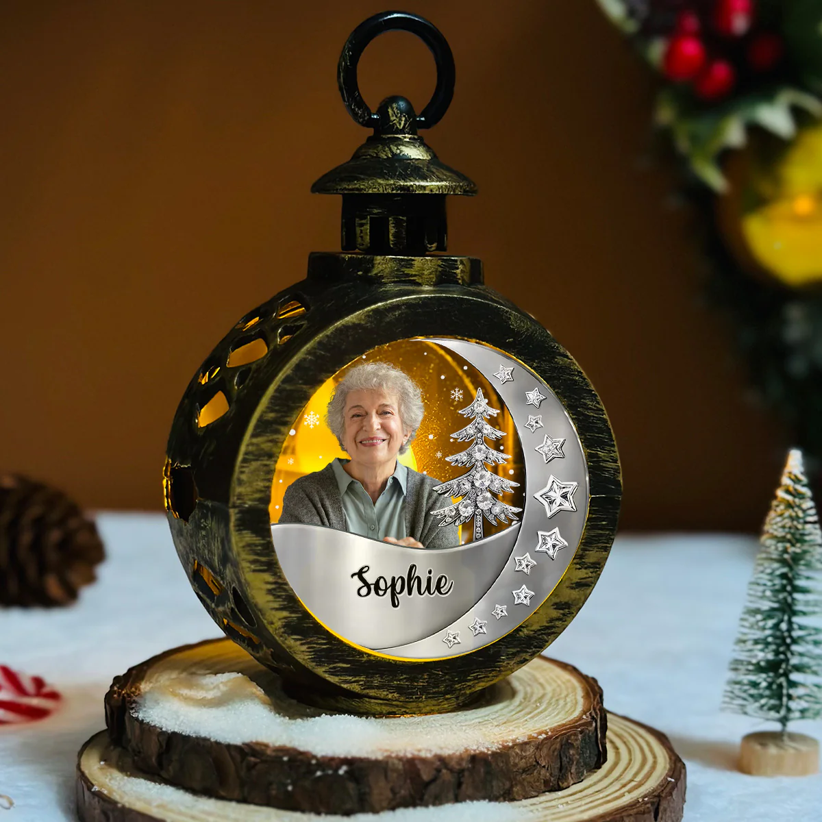 Still With You - Personalized Custom 3D Effect Christmas Lantern - Image 5