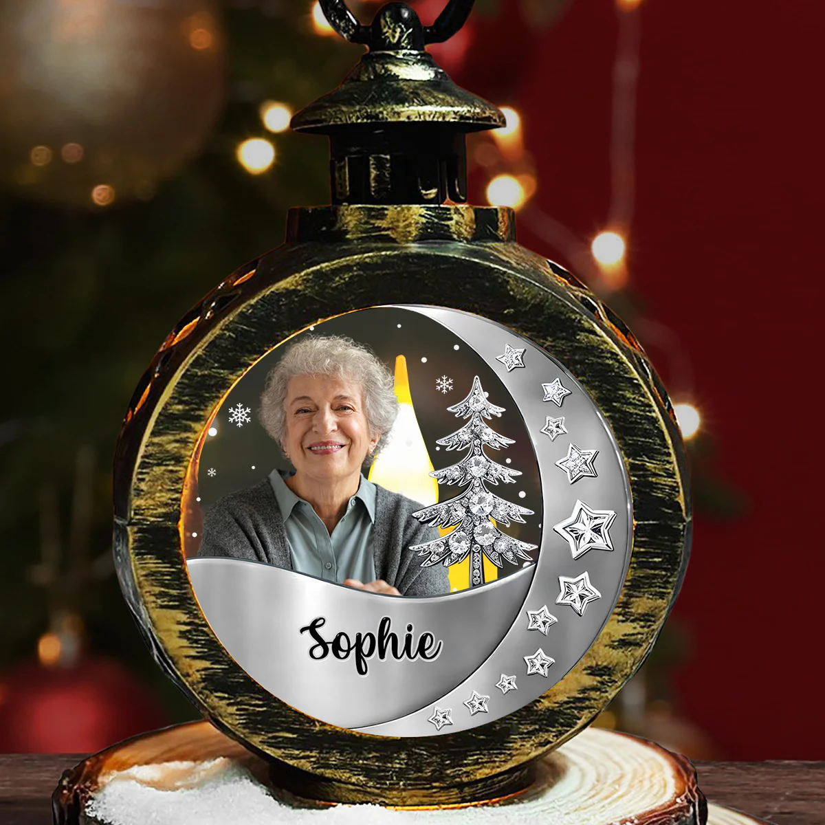 Still With You - Personalized Custom 3D Effect Christmas Lantern - Image 6