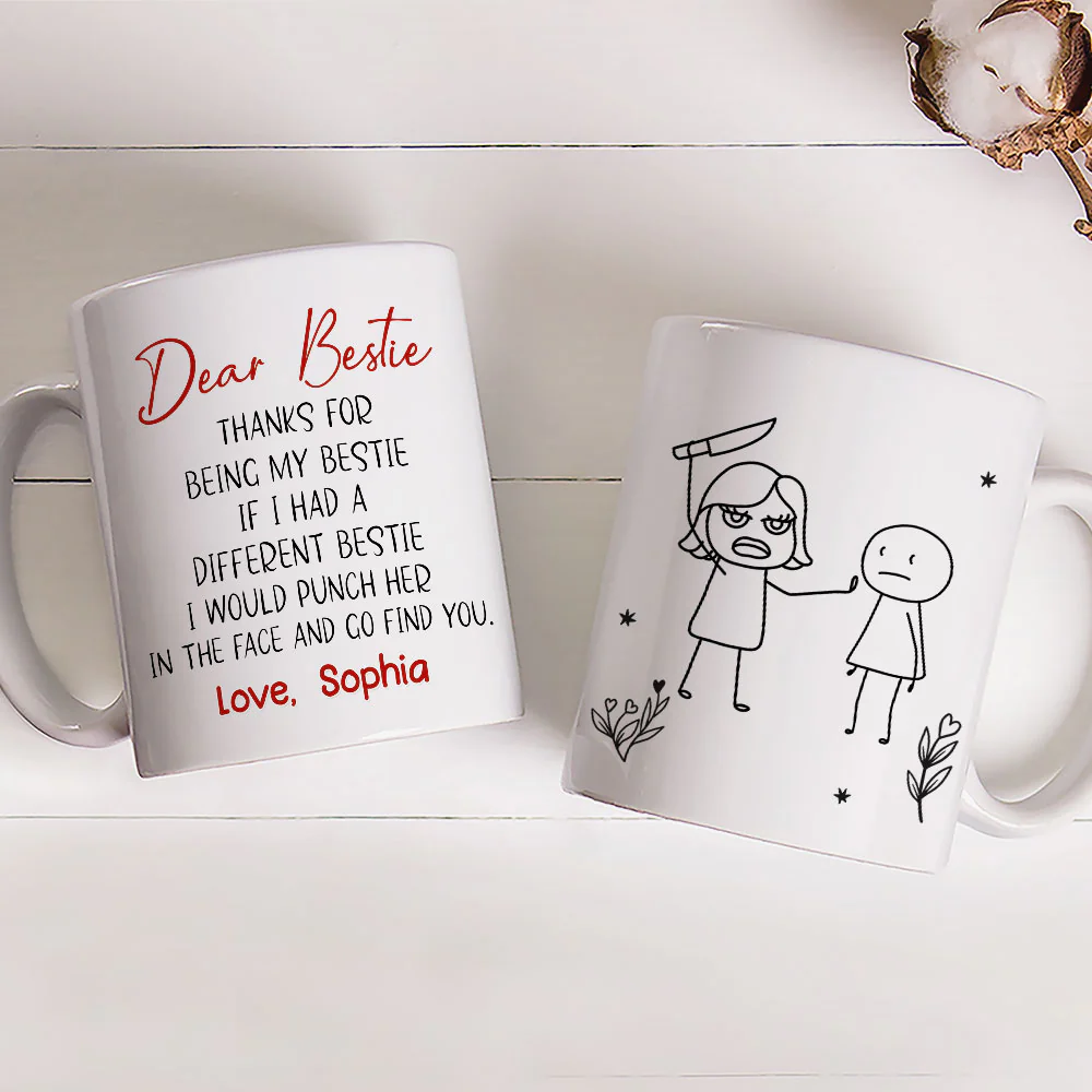 Stop Being Friend - Personalized Custom Coffee Mug - Image 3