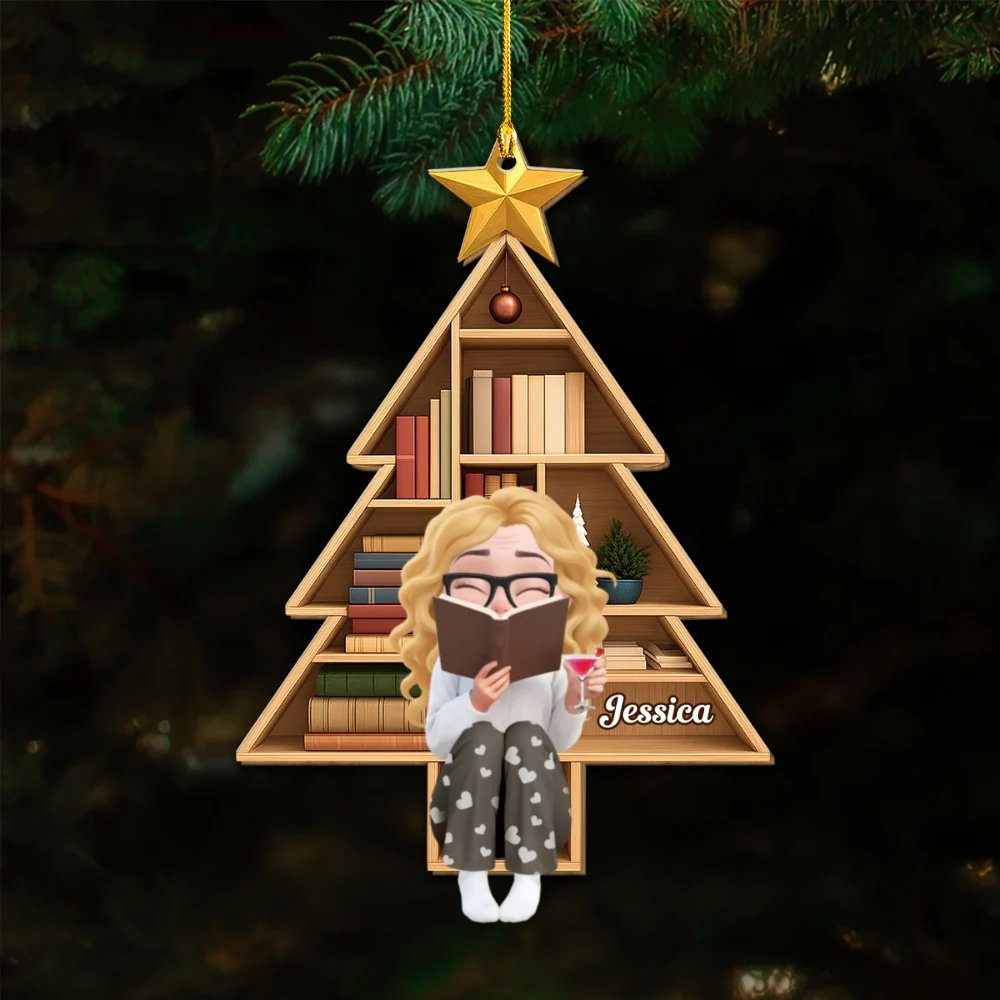 Stories Keep The Heart Warm - Personalized Custom Wood Ornament - Image 6