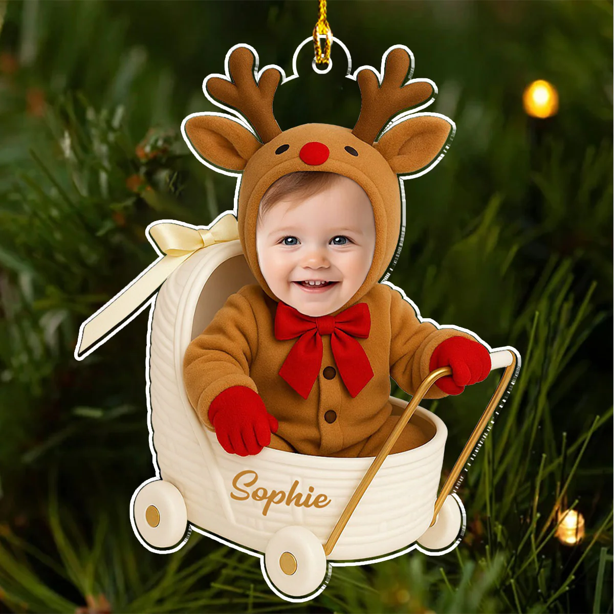Stroll With Me - Personalized Custom Acrylic Ornament - Image 5