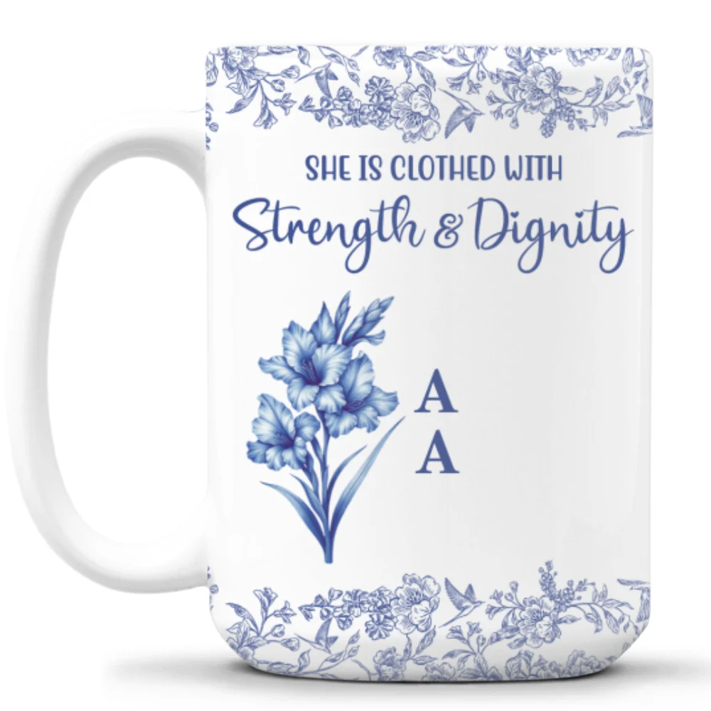 Strong In Faith Always - Personalized Custom Coffee Mug - Image 6