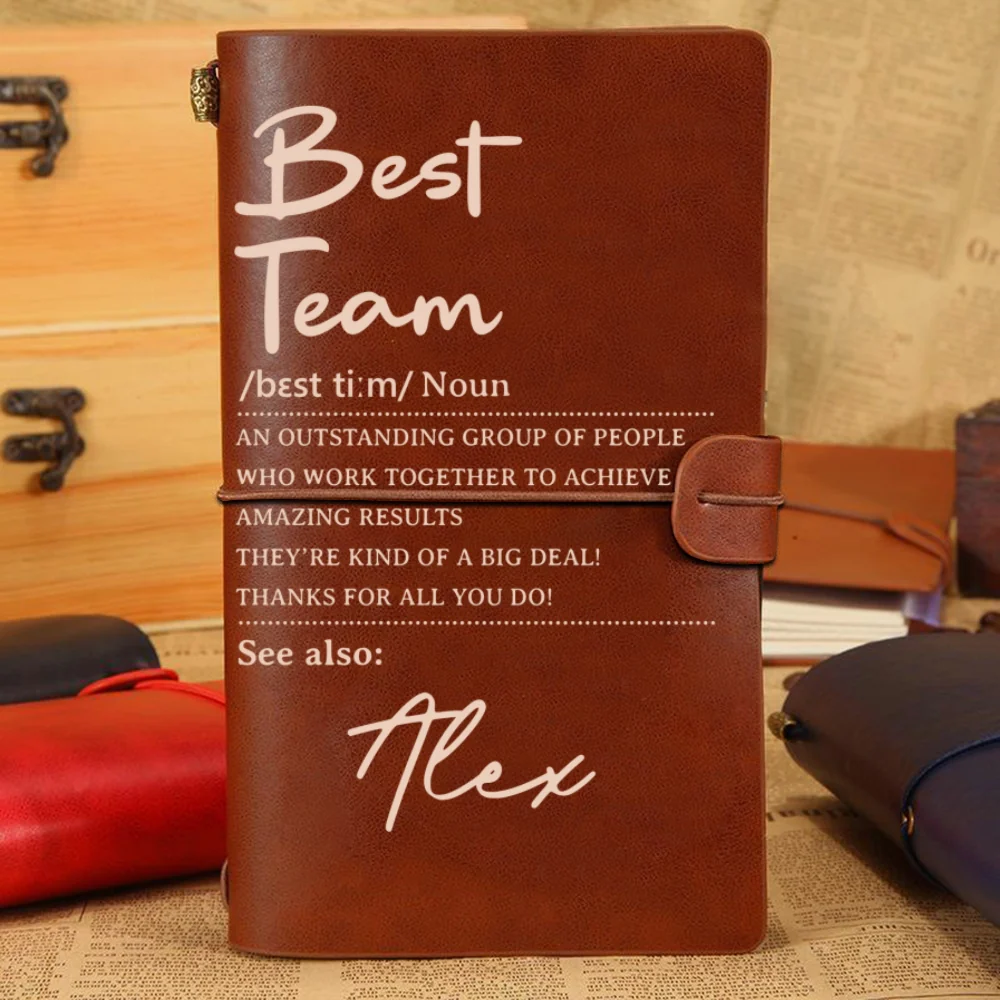 Stronger Together Every Single Day - Personalized Custom Vintage Journal - Image 4
