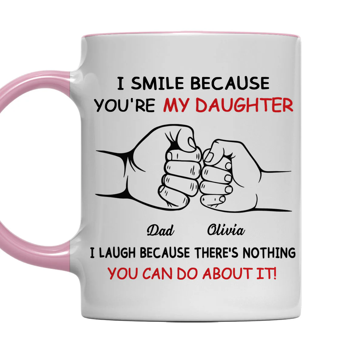 Stuck With Me - Personalized Custom Accent Mug